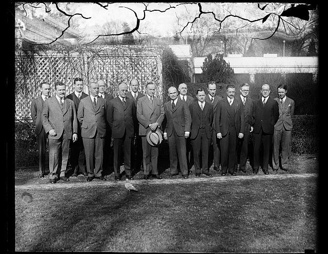 Photo:Calvin Coolidge and group. White House, D.C., Washington