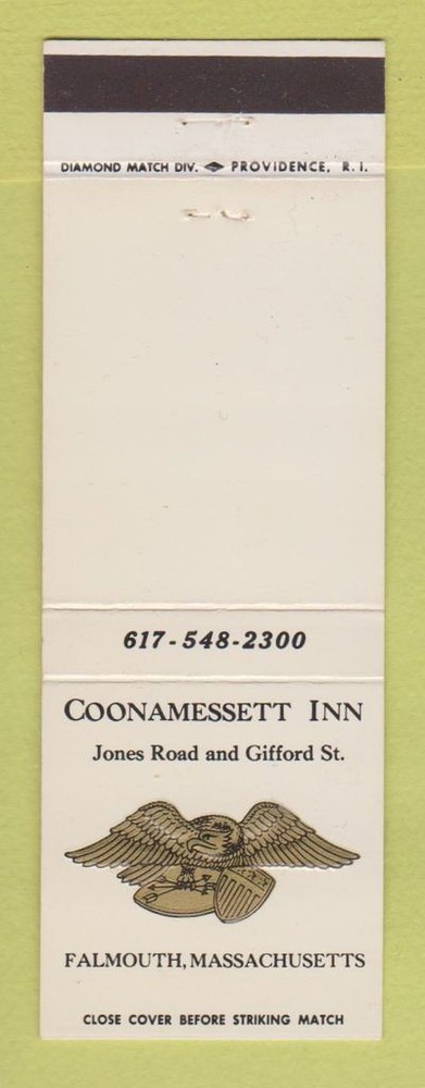 Matchbook Cover - Coonamessett Inn Falmouth MA