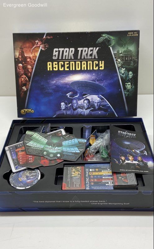 Star Trek Ascendancy Board Game Open Box