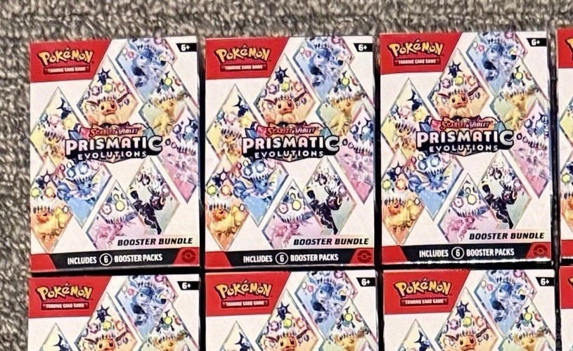 Lot of 3- Pokemon TCG: Prismatic Evolutions - Booster Bundle Sealed New