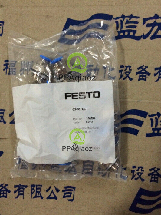 10PC New FESTO QS-G1/4-6 186097 Connector Free Shipping QSG146 #G