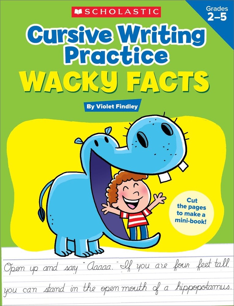 Cursive Writing Practice: Wacky Facts - paperback Findley, Violet