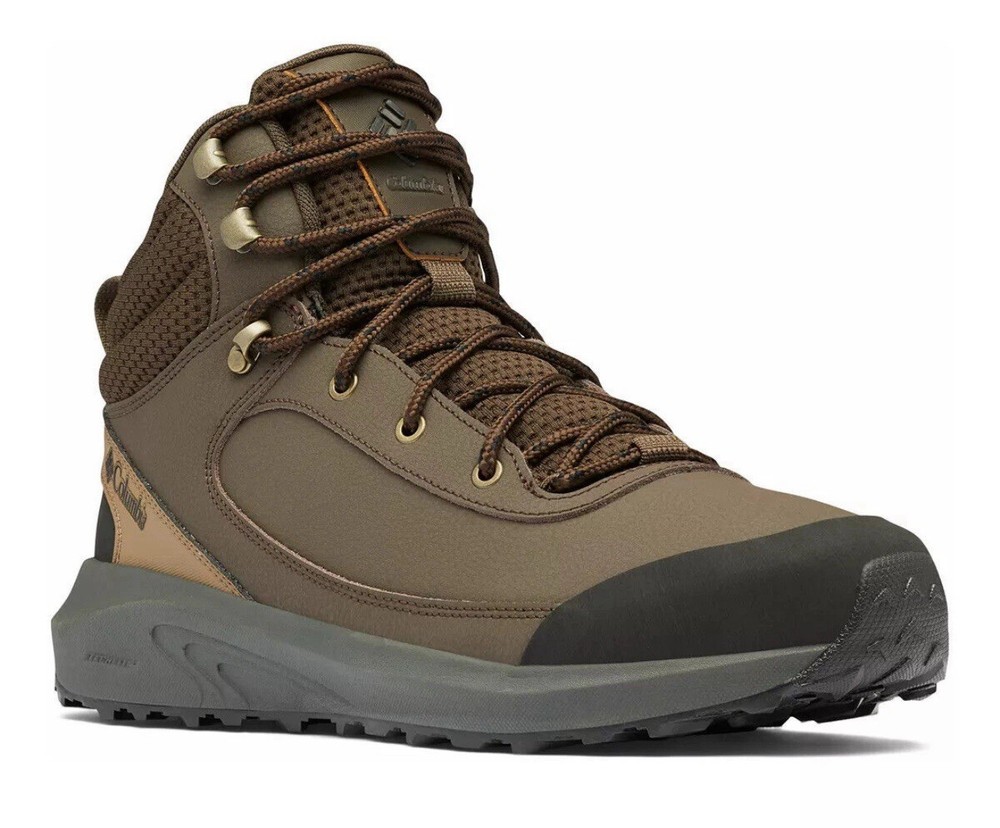 Columbia Men's TrailStorm Peak Mid Hiking Boots sz 14 BM5578-231 Cordovan/Black