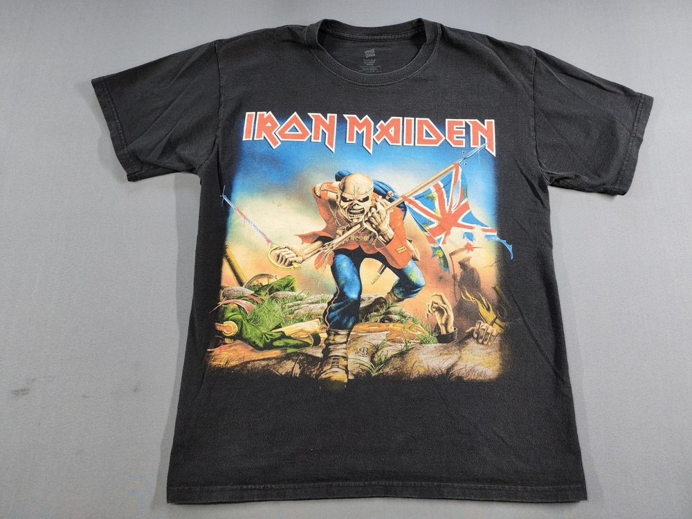 Vintage Iron Maiden Band Shirt M Black Rock Roll Tour Hardcore Metal Y2K 2000s