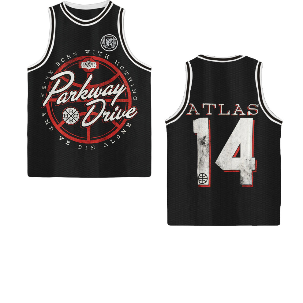 Hot Parkway Drive Black Men S-5XL basketball Jersey