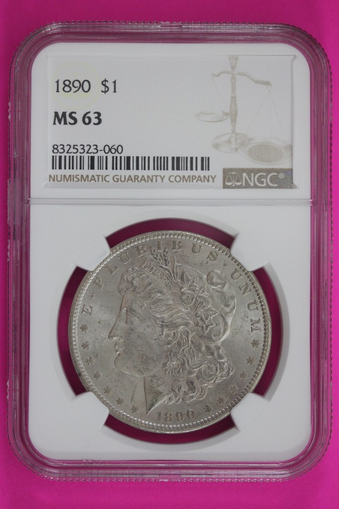 1890 P MS 63 Liberty Morgan Silver Dollar NGC Certified Graded Slab 239