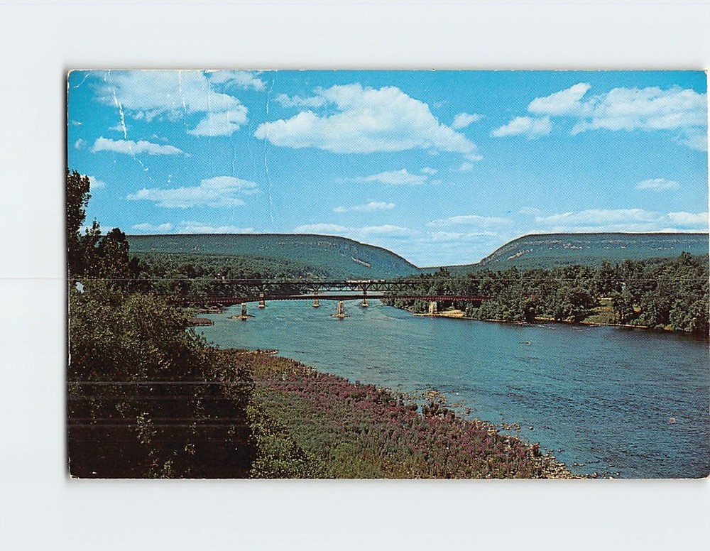 Postcard The Delaware Water Gap Bushkill Pennsylvania USA