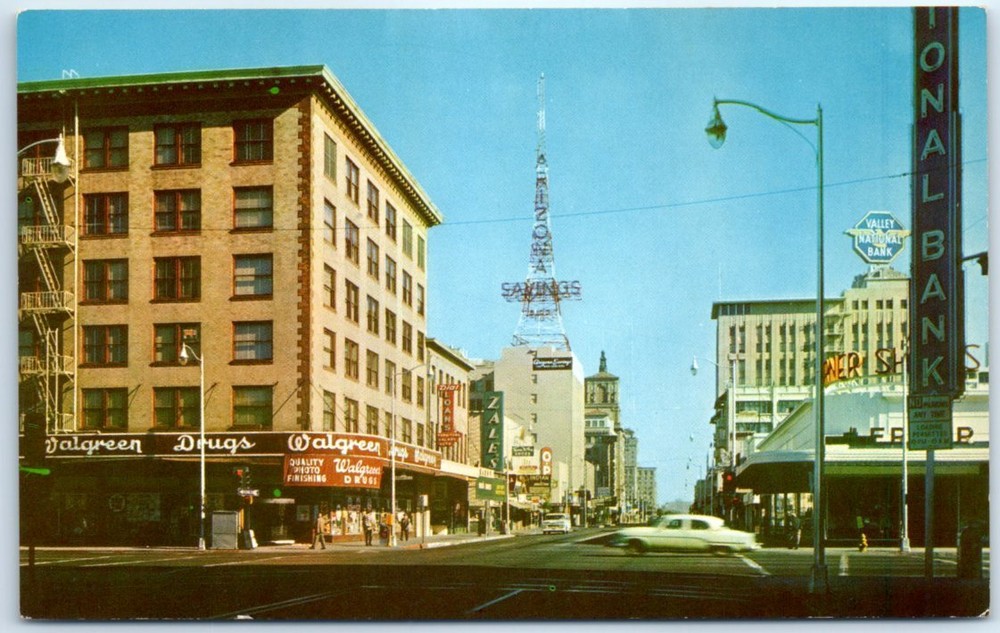Postcard - North Central Avenue, Phoenix, Arizona, USA