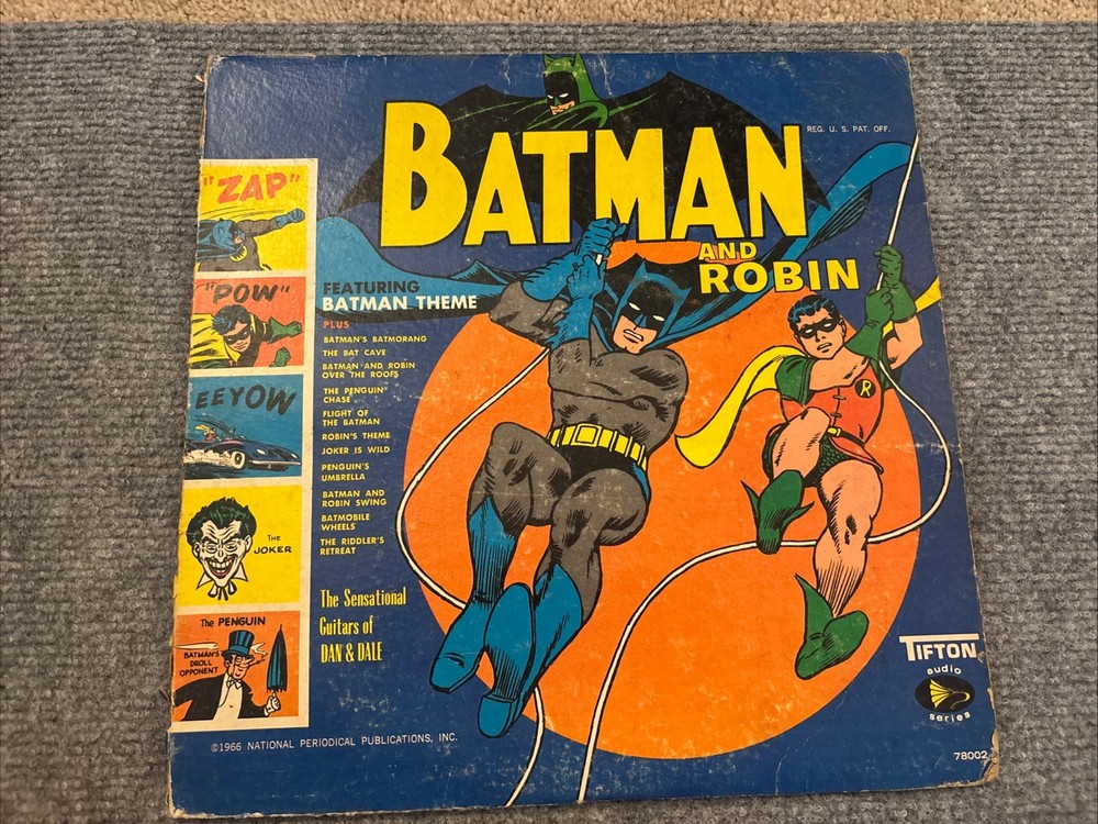 Batman And Robin Record Album 1966 Vinyl