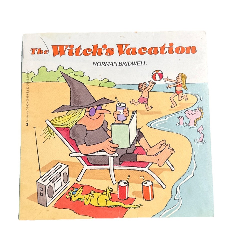 VINTAGE The Witch’s Vacation Paperback Book, Scholastic, 1987, Norman Bridwell