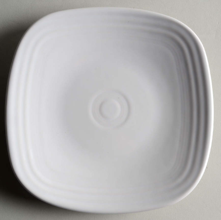 Homer Laughlin  Fiesta White  Square Salad Plate 12016358