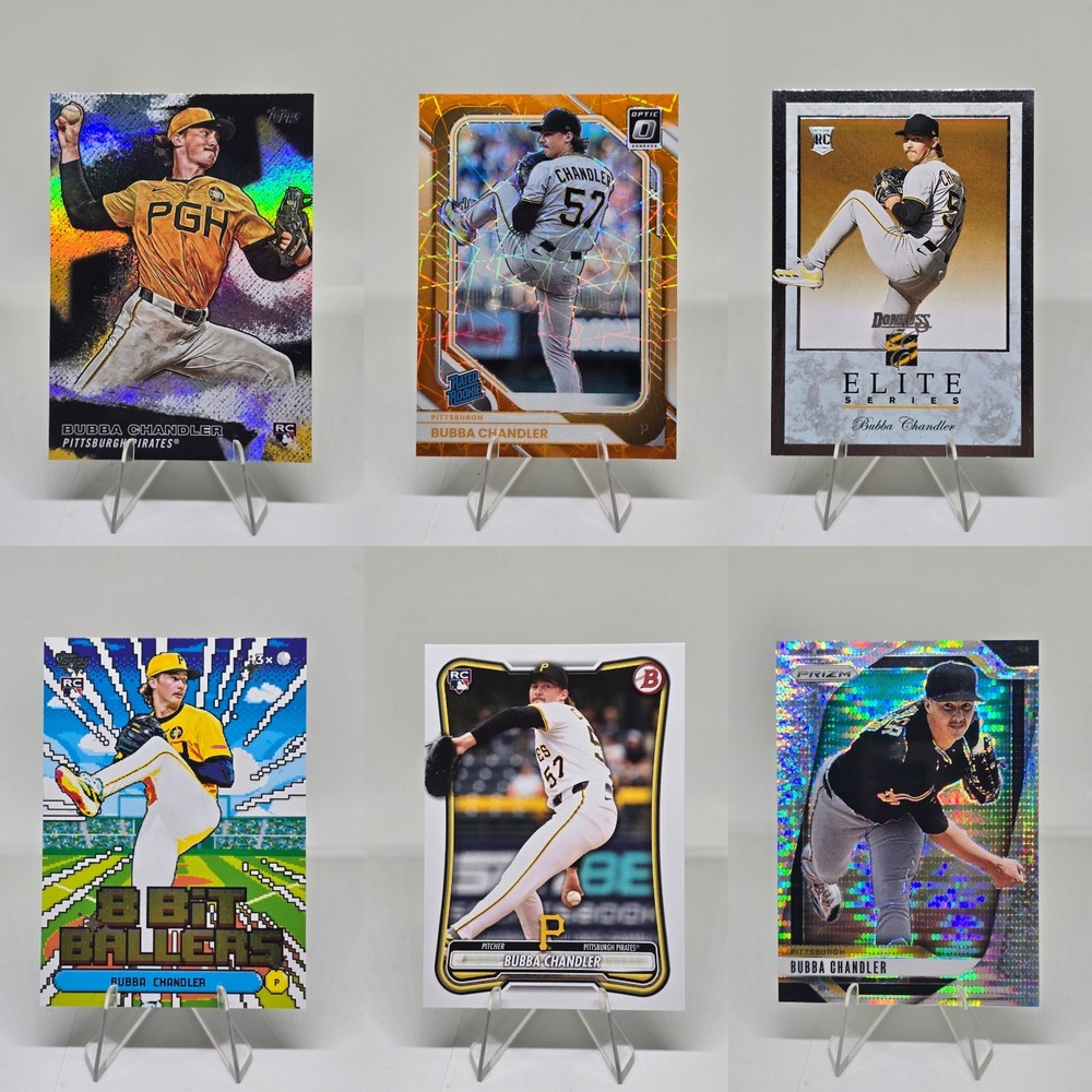 Bubba Chandler 6 Card Lot Prizm Pulsar 2025 Optic Bowman Topps RC #d