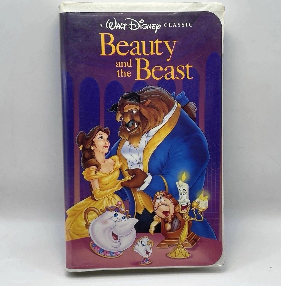 Beauty & the Beast VHS Disney Video Tape Black Diamond VTG Clamshell Nearly New!