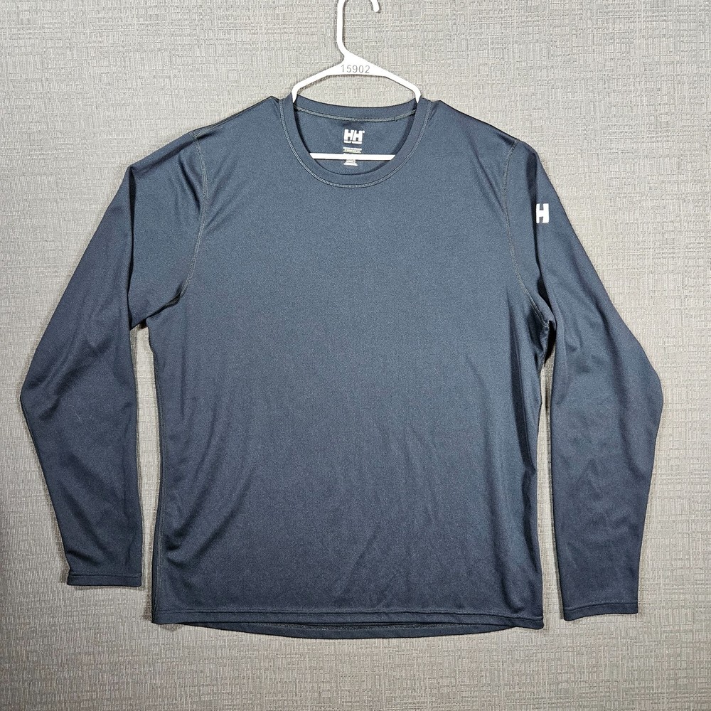 Helly Hansen Men's 2XL Black Long Sleeve Crewneck Base Layer Tee