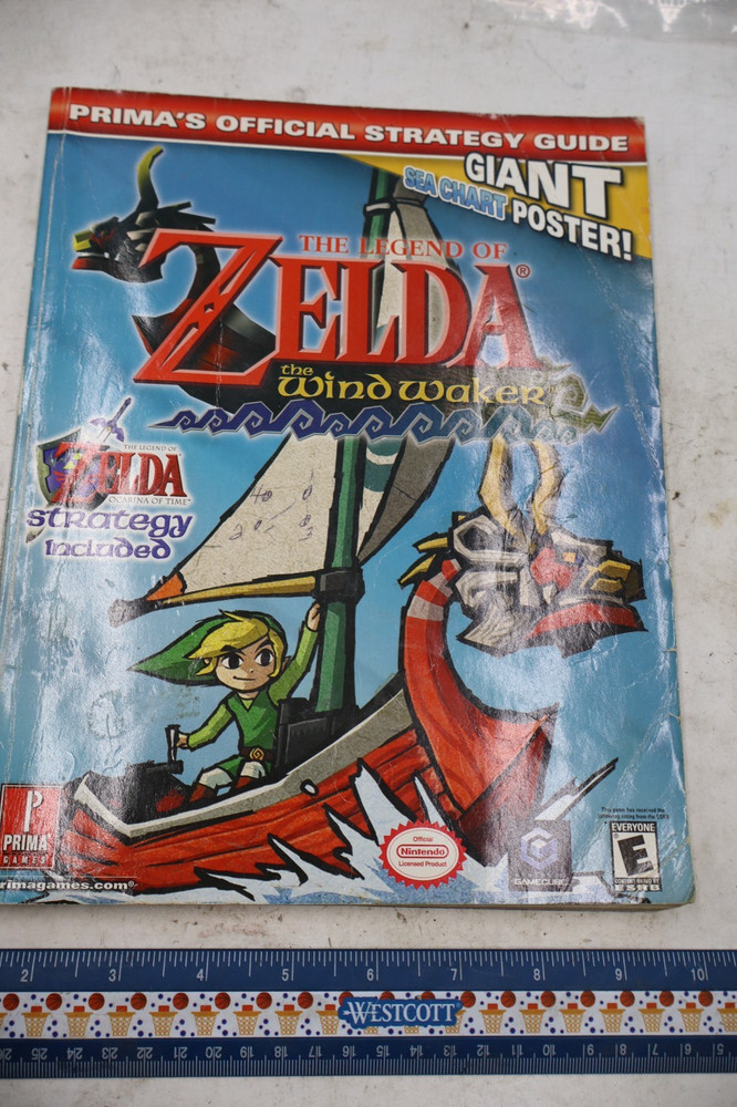 The Legend of Zelda: The Windwaker Prima Official Strategy Guide GC No Poster!