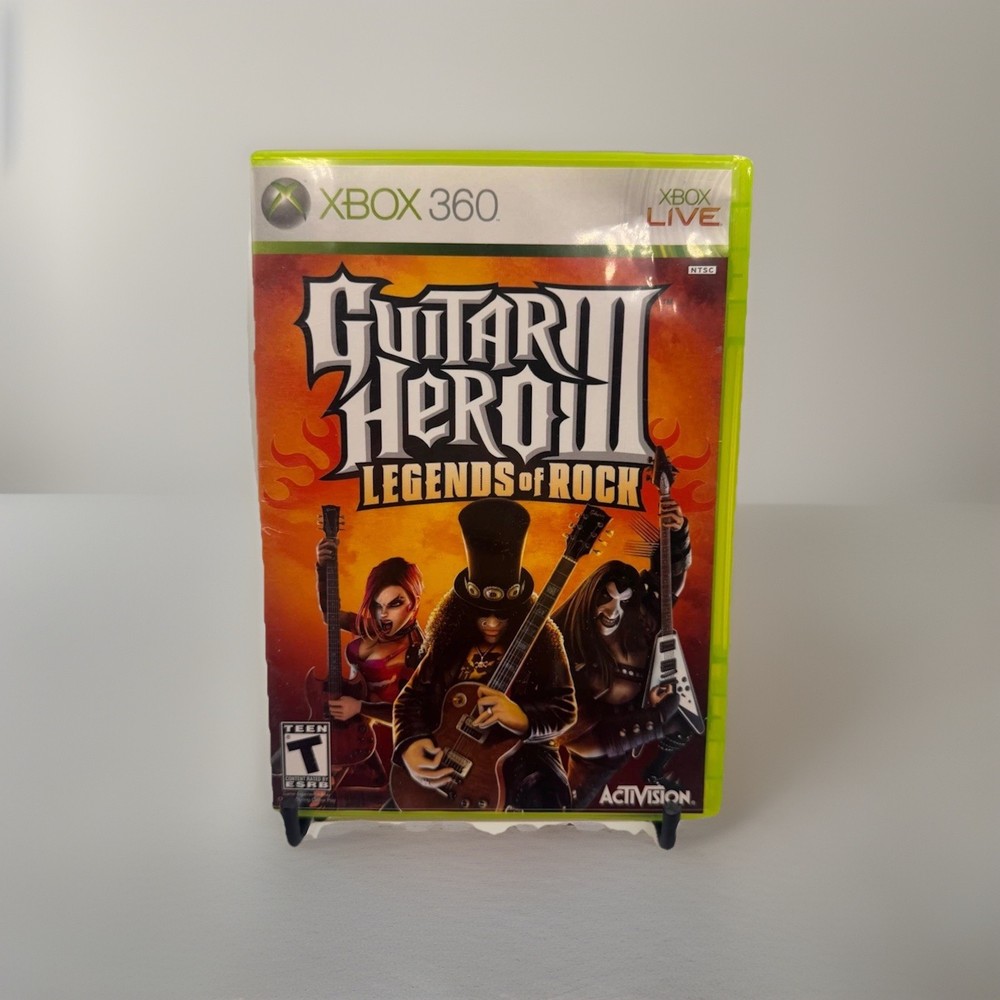 Guitar Hero III: Legends of Rock (Xbox 360, 2007) Complete With Manual