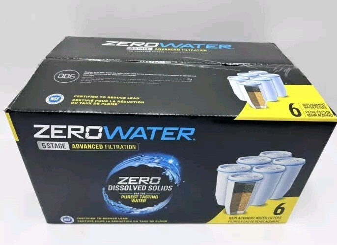 ZeroWater 5-Stage Advanced Filtration Replacement Filters 6-Pack