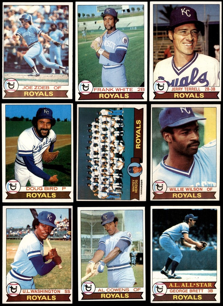 1979 Topps Kansas City Royals Team Set 5.5 - EX+ 7290645