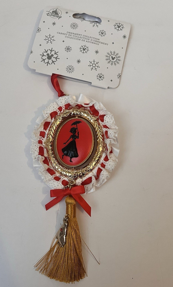 Disney Parks Store 2024 Mary Poppins  Spinning Cameo Ornament NWT