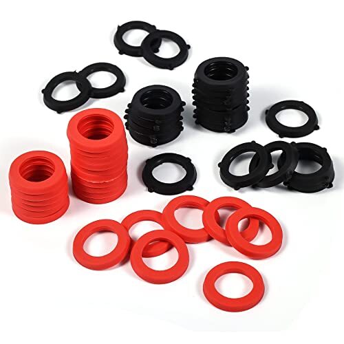 50Pcs Durable Rubber Hose Washers for Garden Faucet & Fittings