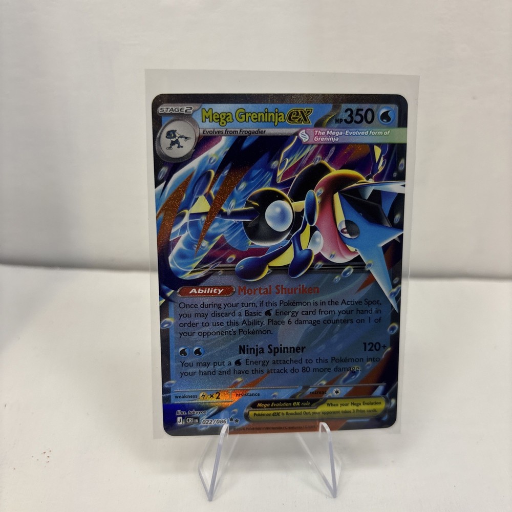Pokémon TCG Mega Greninja ex Choas Rising #22/086