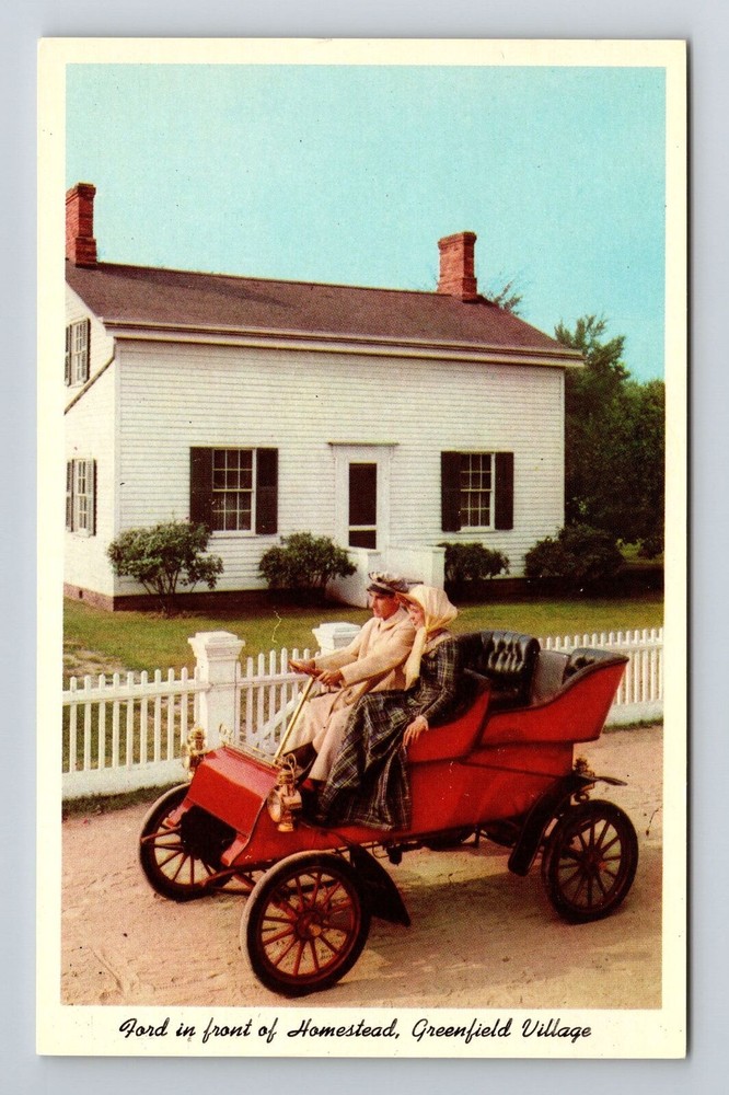 Dearborn MI-Michigan, Ford In Front Museum, Vintage Postcard