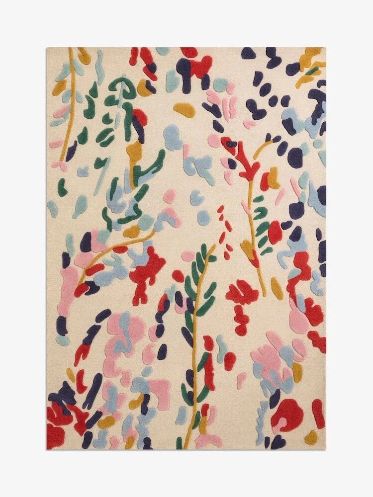 Pottery Barn Adeline Wool area rug | Hand made Rug | Designer Rug sale
