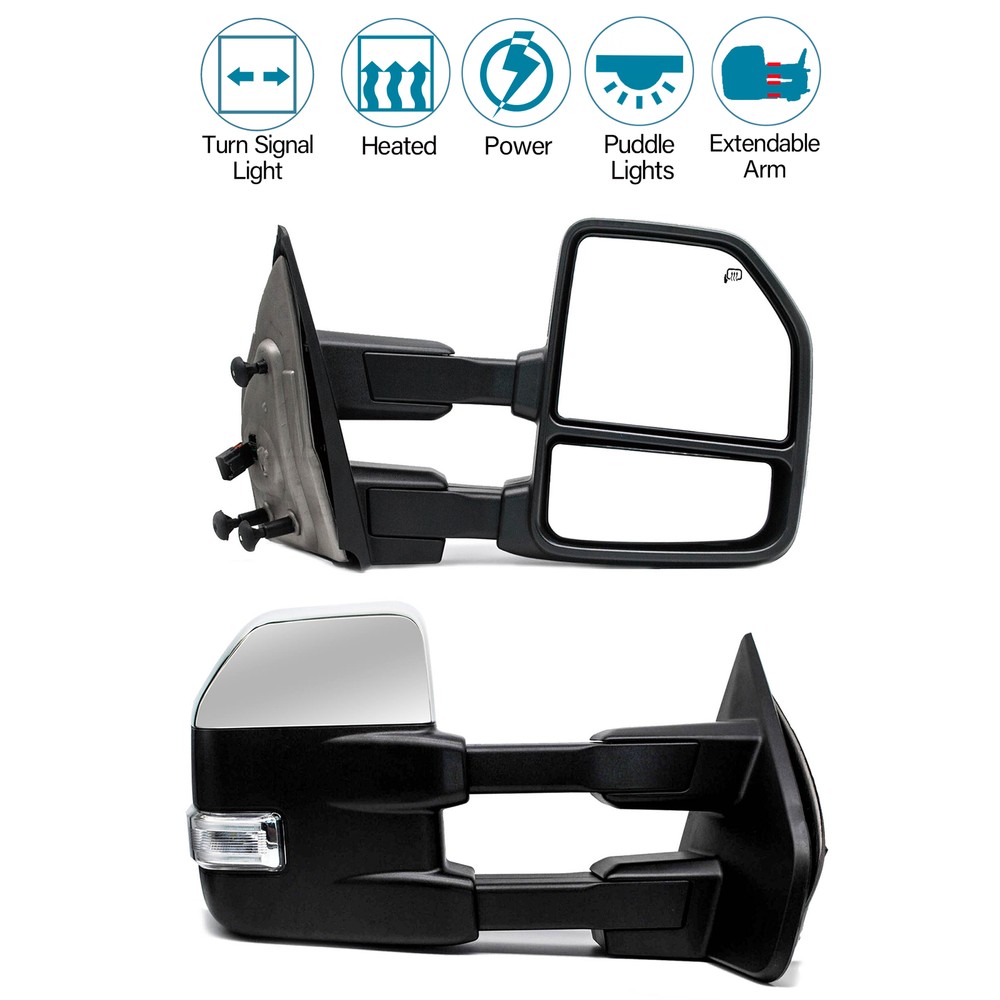 Power Heated Signal Towing Mirrors for 2006-2014 Ford F150 Left & Right Side