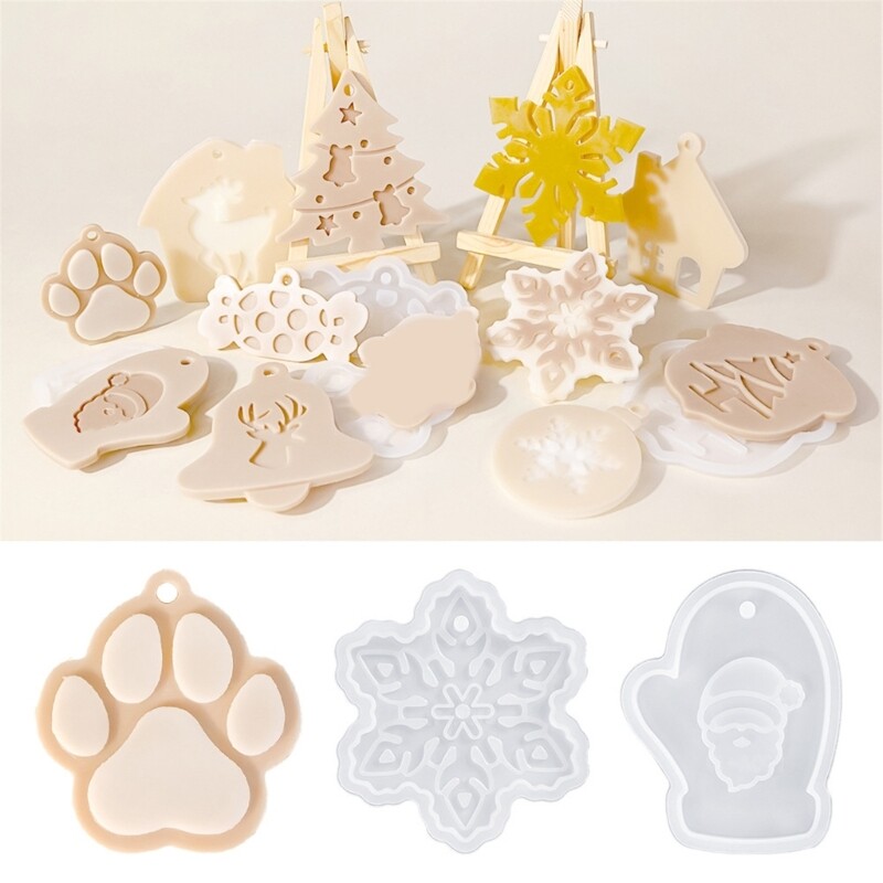 High Temp Resistant Silicone Mold for Christmas Jewelry Crafting