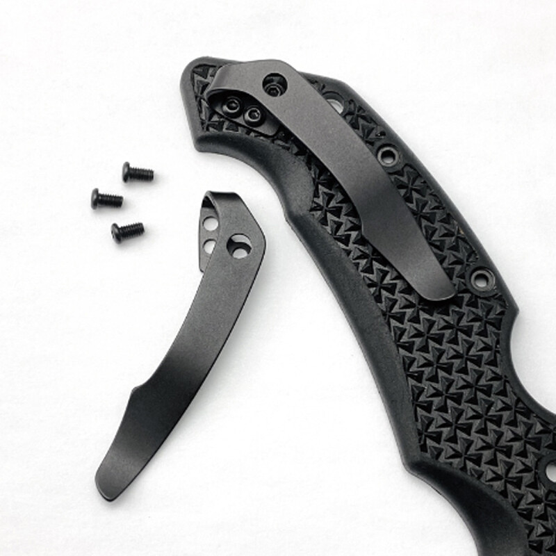 Titanium Back Clip Pocket Waist Clip For ColdSteel Voyager 29TLCC Folding Knife