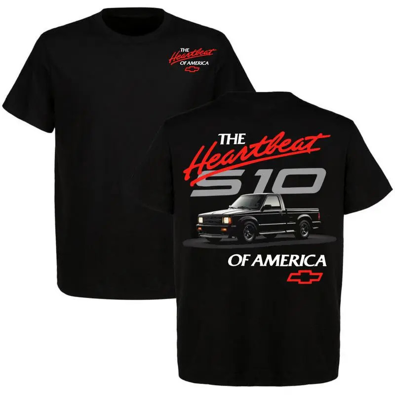Chevrolet S10 T-Shirt, The Heartbeat of America Graphic Tee, Classic Chevy S10