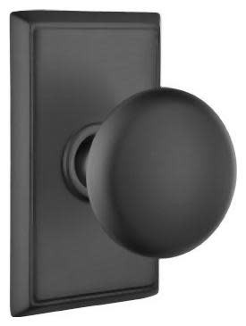 Emtek 8521P Black Providence Non-Turning Dummy Door Knob Set