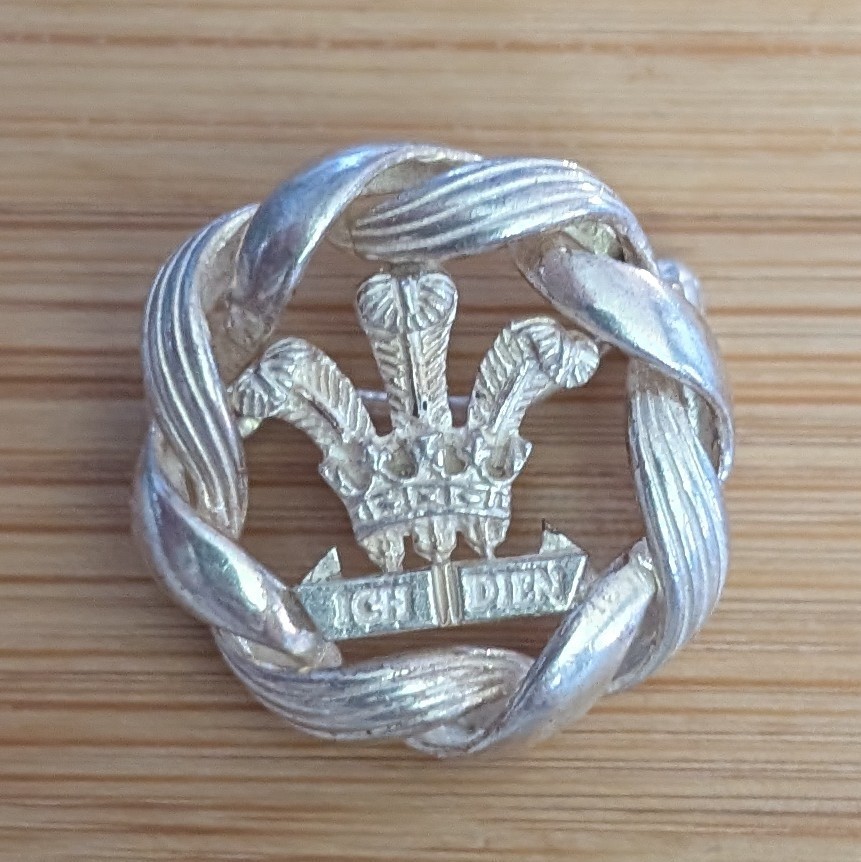 Vintage Andreas Daub Ich Dien Sterling Silver Prince of Wales Brooch