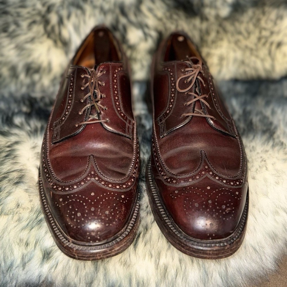 Florsheim Imperial Brown Leather Wingtip Brogue Oxford Dress Shoes Men