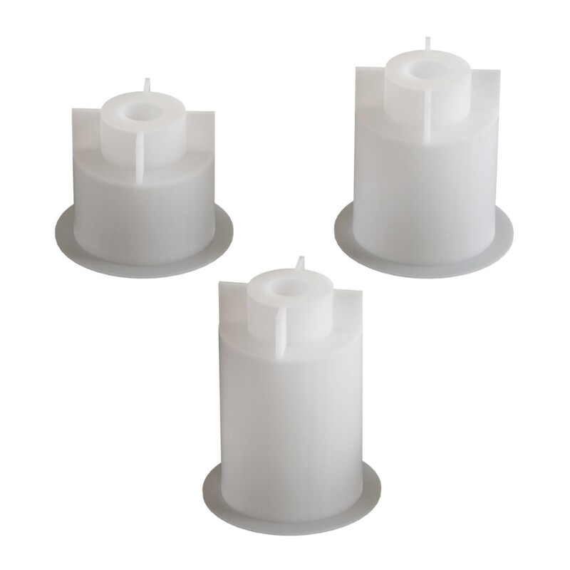 Flexible Silicone Cylinder Mold for DIY Home Decor and Crafting Holders