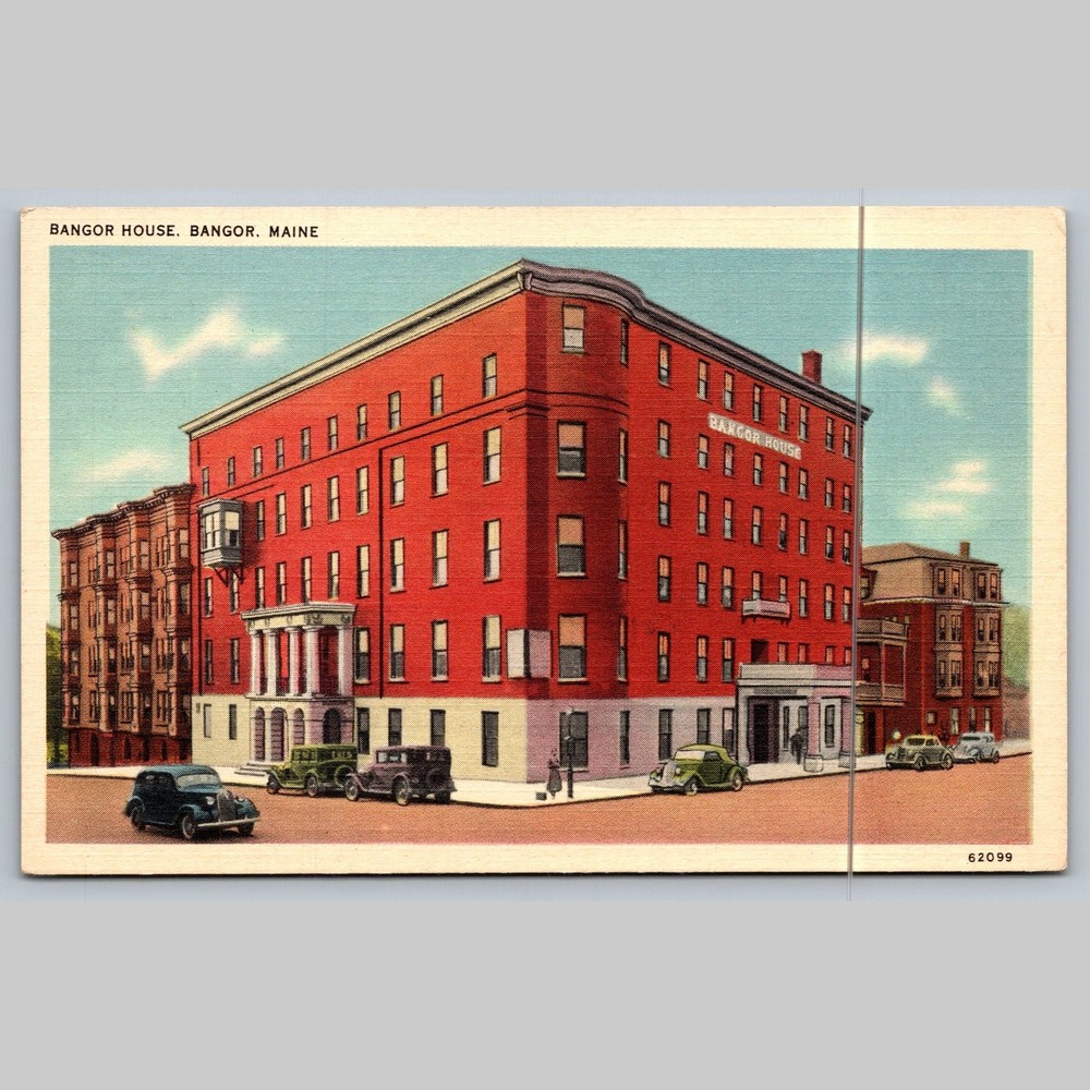 Postcard Bangor House Maine Architecture Tichnor Bros.