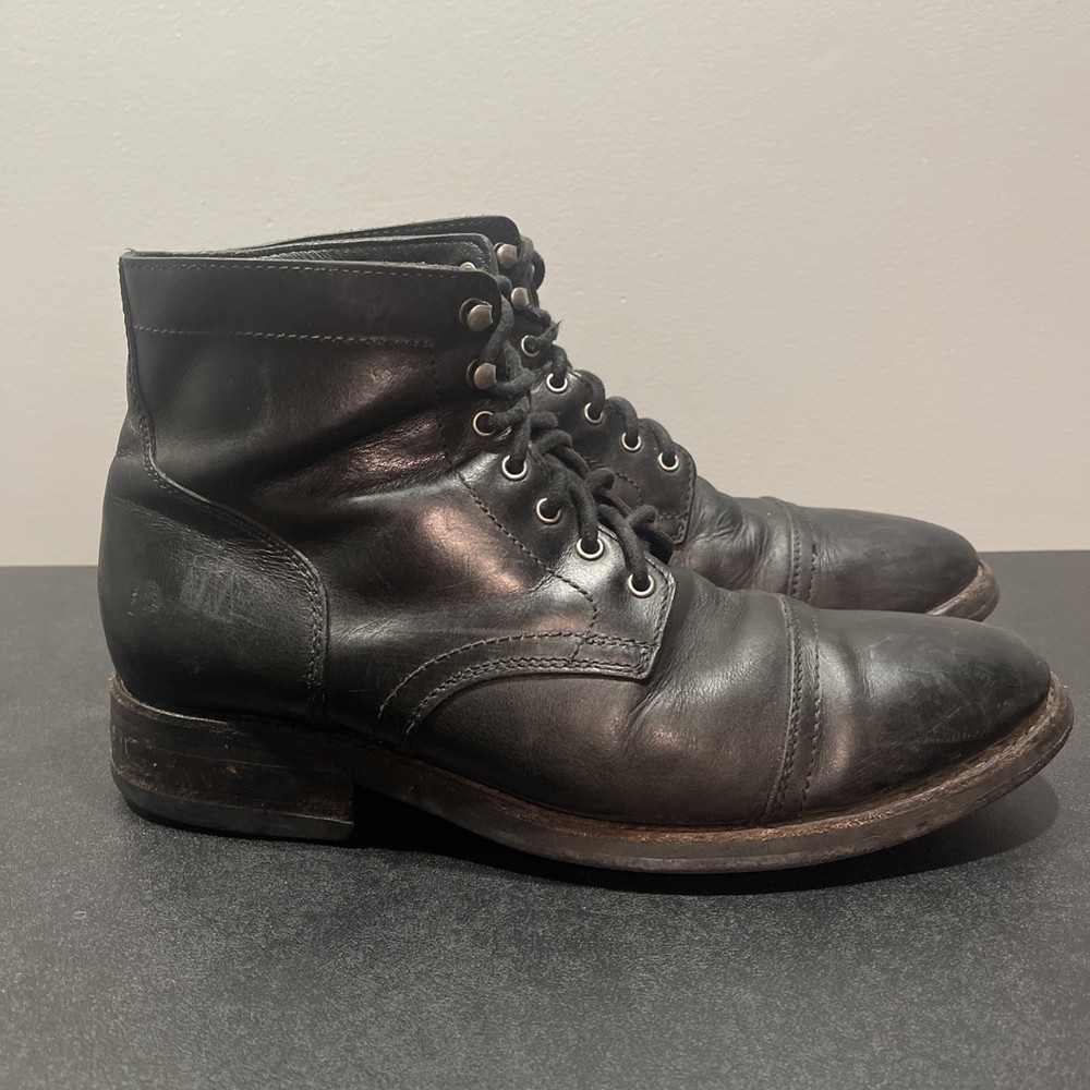 Thursday Boot Co. Men's Black Leather Captain Combat Boots Size 11