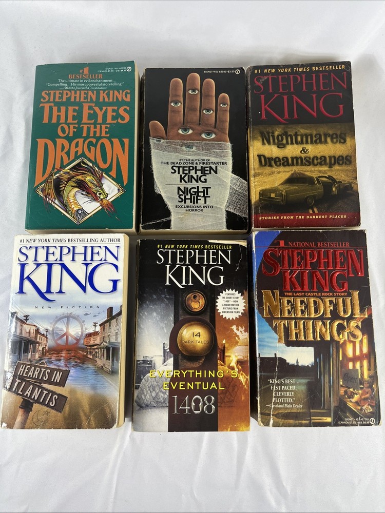Stephen King Lot Of 6 Trade Paperbacks (FAIR-GOOD condition)