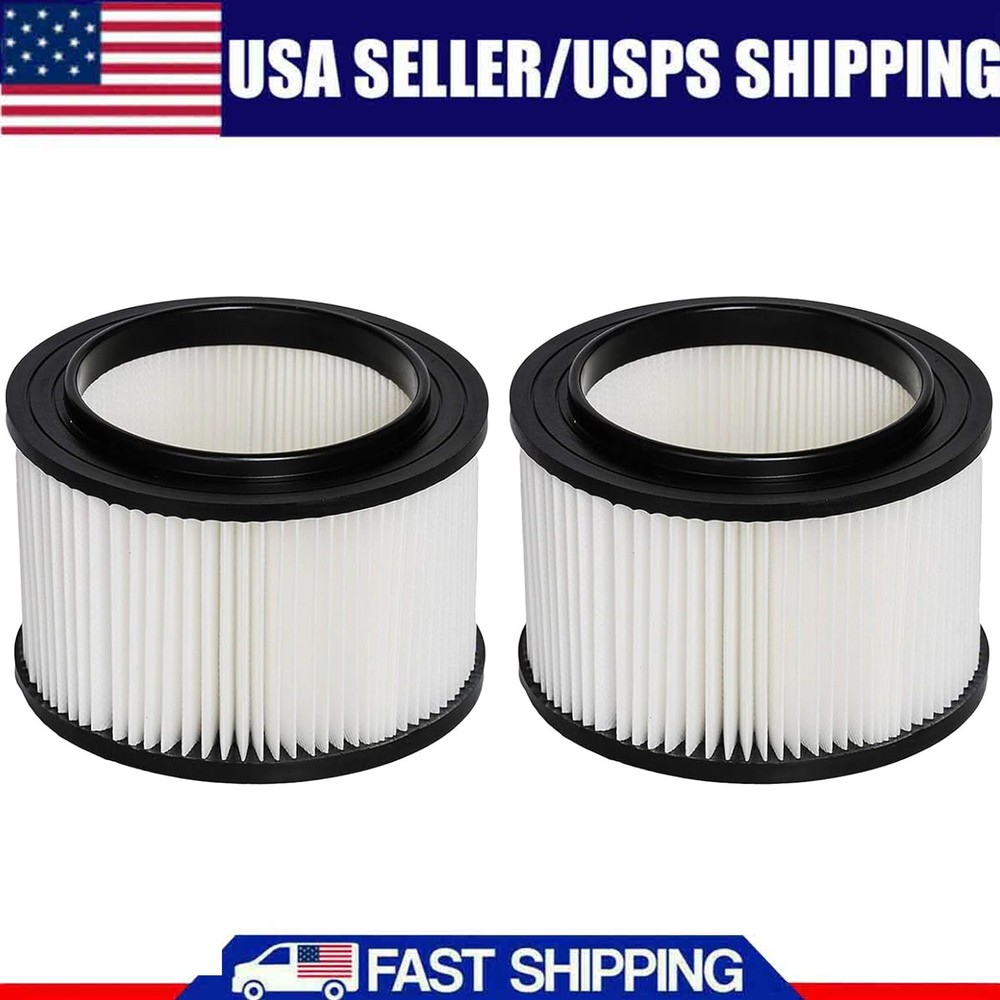 2 Pack 17810 Filter for Craftsman Shop Vac 3 to 4 Gallon General Purpose Vacuums