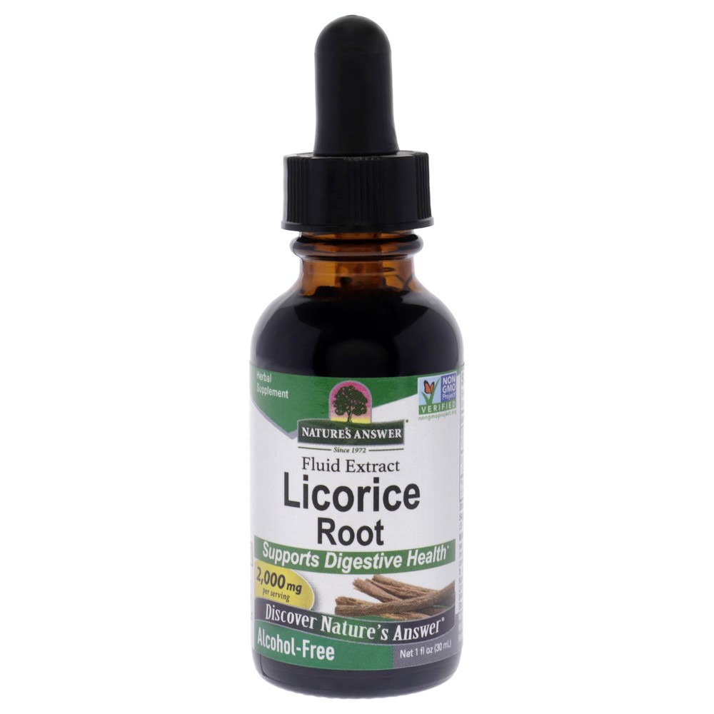 2 Pack Licorice Root AF - 2000mg by Natures Answer for Unisex - 1 oz Dietary Sup