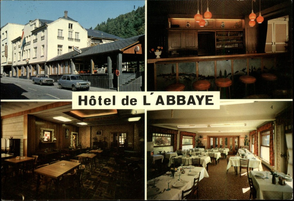 Clervaux Luxembourg Hotel de L'Abbaye vintage postcard sku961