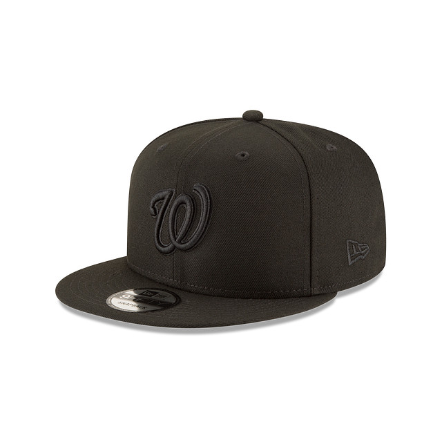 Washington Nationals 950 Adjustable Snapback New Era Cap - Black on Black - NWT