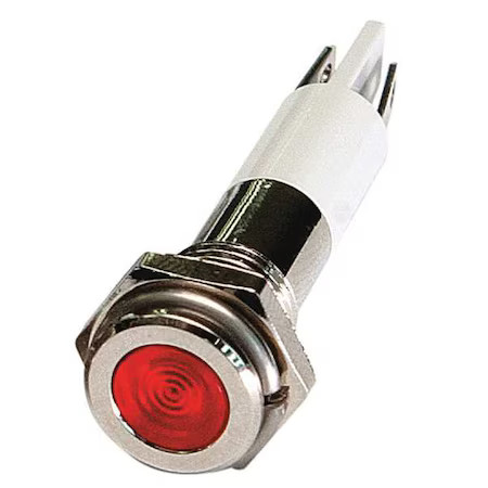 Flat Indicator Light, Red, 120Vac,  24M070Free Shipping on orders over $75