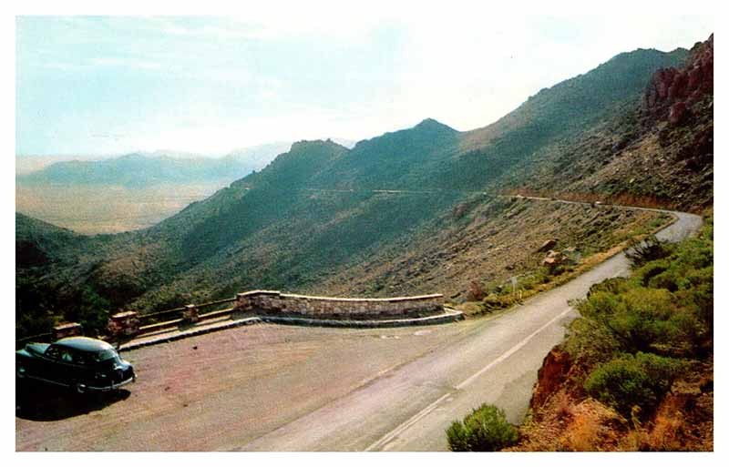 Postcard HIGHWAY SCENE Between Wickenburg & Prescott Arizona AZ m/09 AU3917