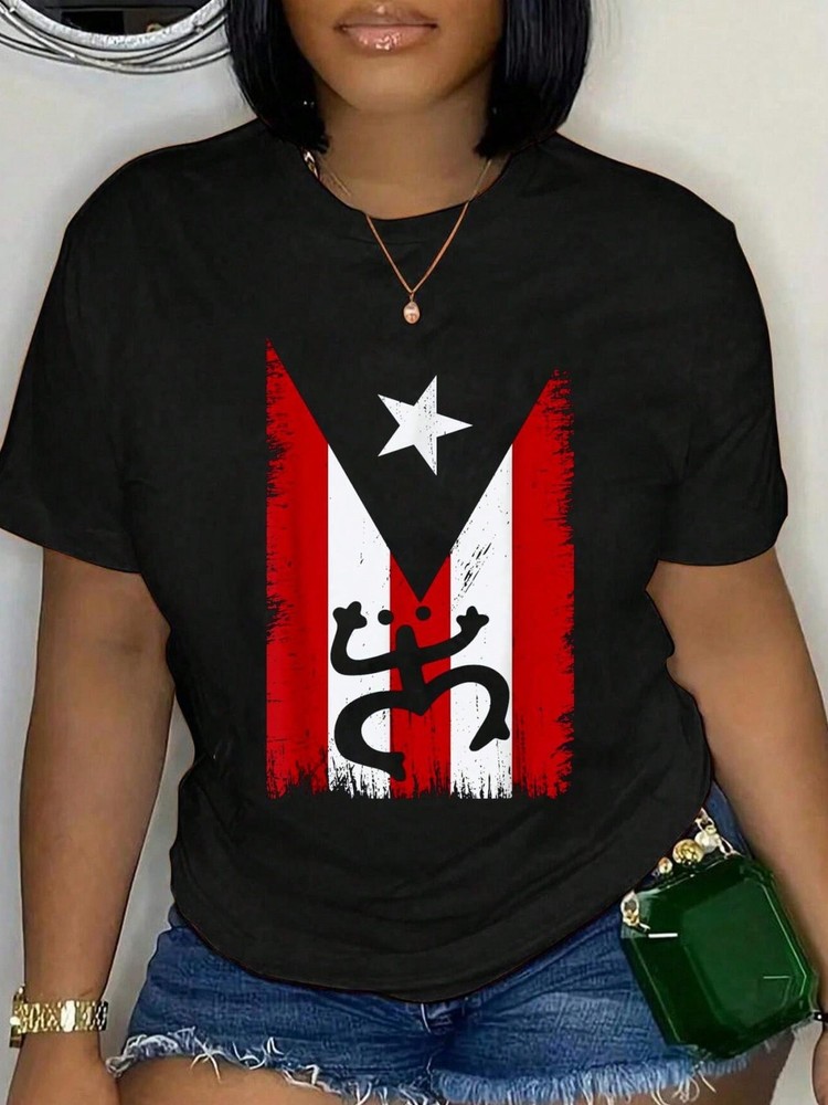 100% Cotton Vintage Boricua Puerto Rican Puerto Rico Flag Retro T-Shirt