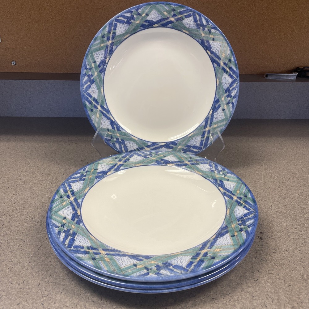 Set Of 4 Royal Doulton Everyday Glen Ora Dinner Plates  England 10.5