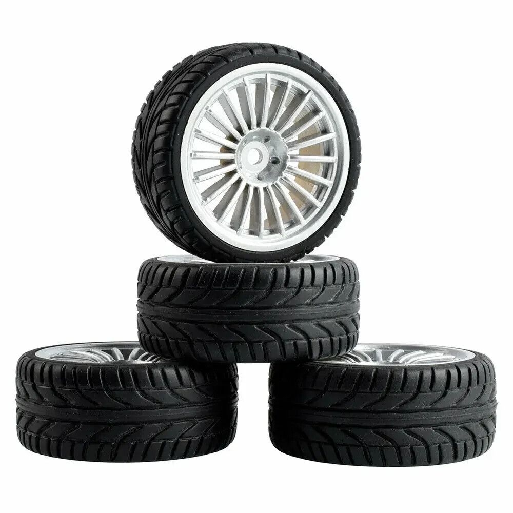 1/10 RC Rim Grip Tires with Wheels for HSP HPI TAMIYA KYOSHO On-Road Cars