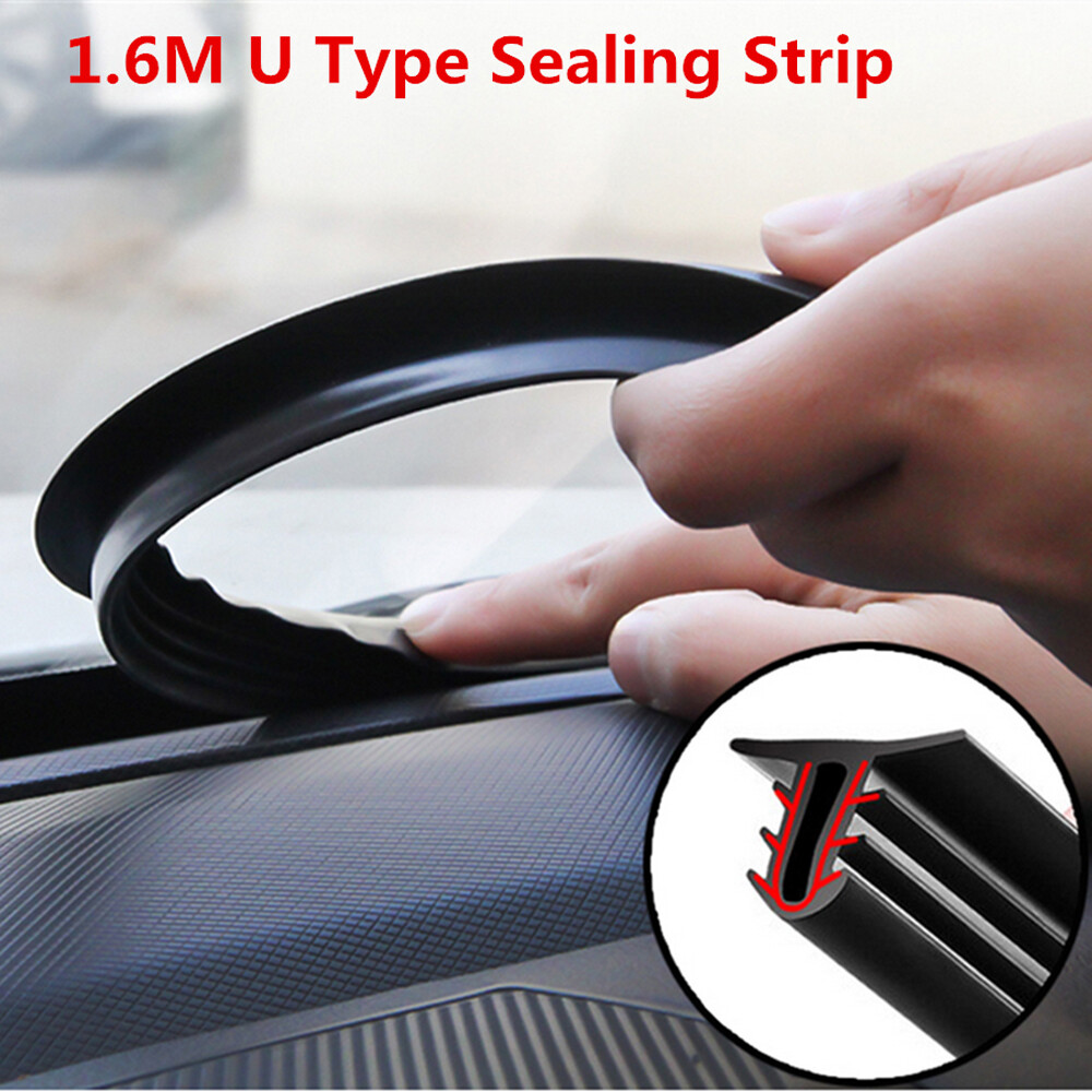 Universal Rubber Dashboard Windshield Gap Sealing Strips for Noise Reduction and Dust Protection Car Trim Accessories