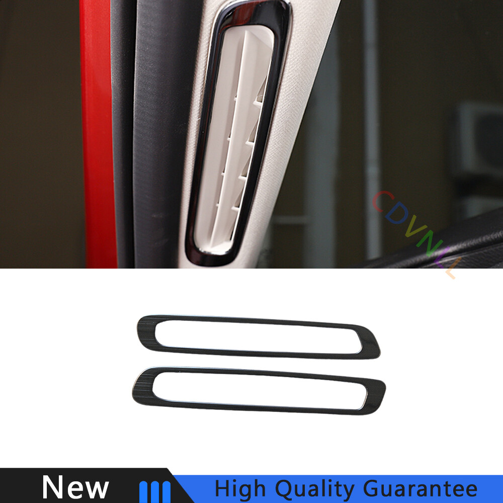 For Mazda 3 Axela 2020-2021 Black Titanium A Pillar Vent Air Outlet Frame Trim