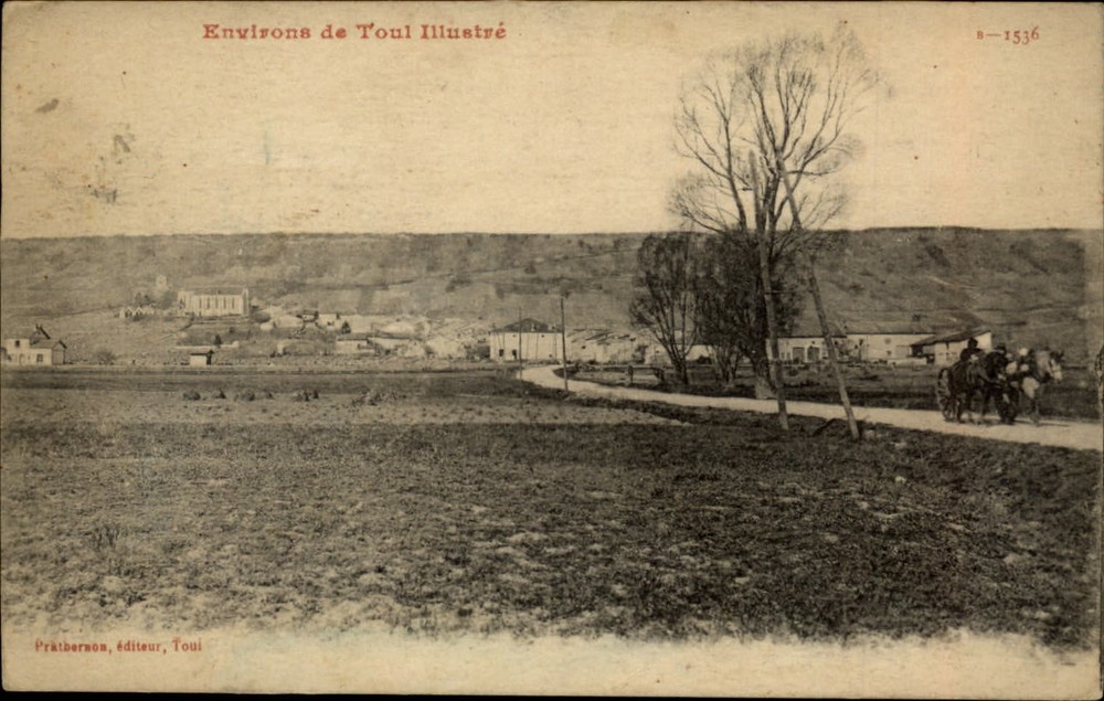 Environs de Toul Illustrated Toul France vintage postcard s815